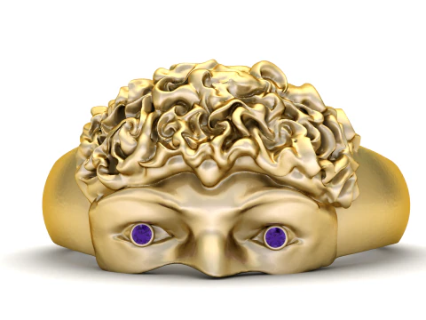 Face Ring 3D Print Model