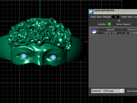 Face Ring 3D Print Model