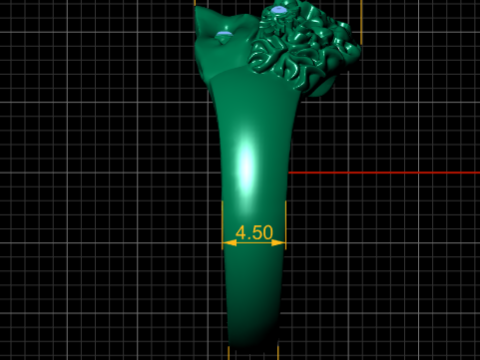 Baroque Face Ring Model Cetak 3D