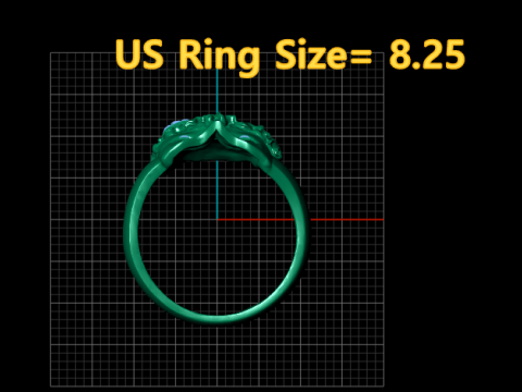 Floral Crown Ring 3D Print Model