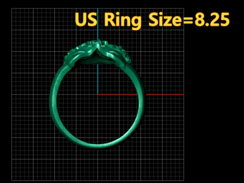 Artistic Face Ring 3D Print Model