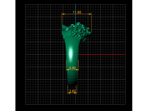 Artistic Face Ring 3D Print Model