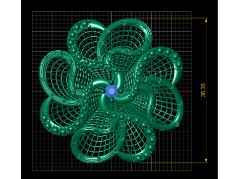 Ornate ring 3D design 3D 打印模型