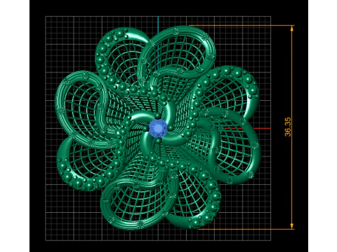 Ornate ring 3D design 3D Print Model