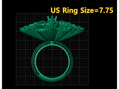 Ornate ring 3D design 3D 打印模型