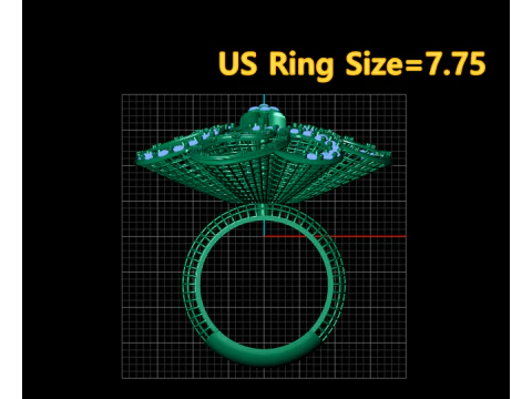 Luxury gold ring 3D Print Model