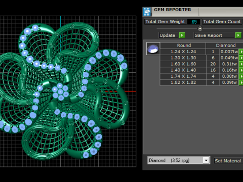 Luxury gold ring Modelo de Impressão 3D