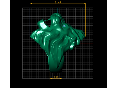 Lion head ring 3D Print Model