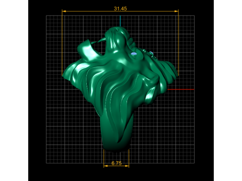 Statement ring 3D Modello di stampa 3D