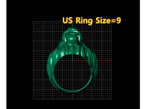 Statement ring 3D Modello di stampa 3D