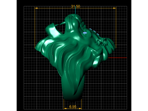 Gold lion crown ring 3D printmodel