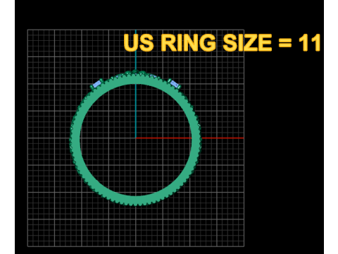 Crown ring 3D Print Model