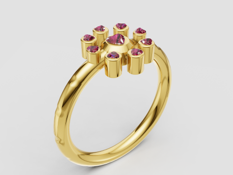 Geometric ring Modèles 3D en vedette