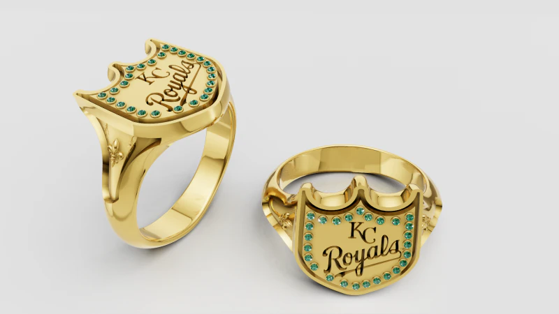 Anel KC Royals Modelo de Impressão 3D .c4d .max .obj .3ds .fbx .stl .blend