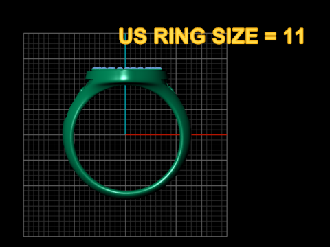 KC Royals ring Model Cetak 3D