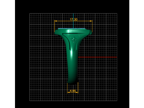 KC Royals ring Model Cetak 3D