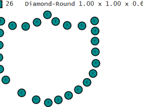 Anel KC Royals Modelo de Impressão 3D