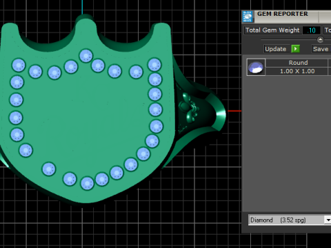KC Royals ring Model Cetak 3D