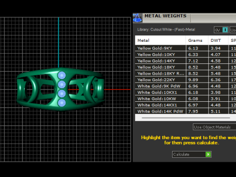 Gold luxury jewelry Model do druku 3D