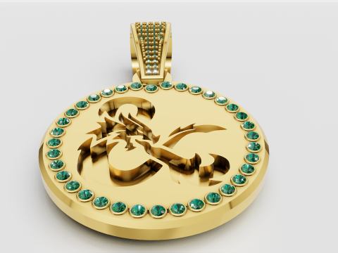 Dragon pendant 3D Baskı Modeli