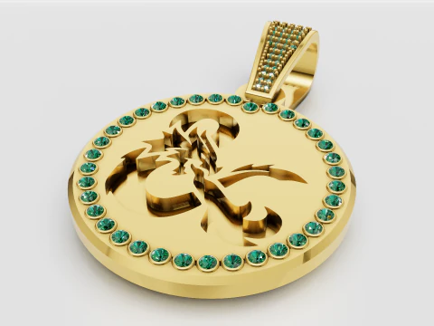 Dragon pendant 3D Print Model