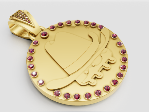 Cowboy pendant Model do druku 3D