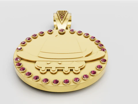 Cowboy pendant 3D Print Model