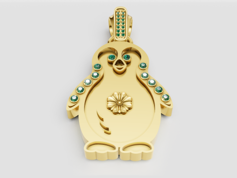 Penguin pendant 3D Print Model