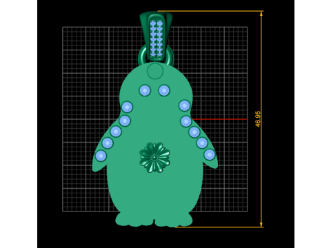 Penguin pendant 3D Print Model