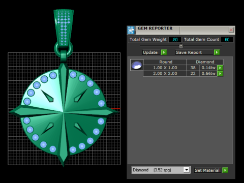Compass pendant 3D 프린트 모델