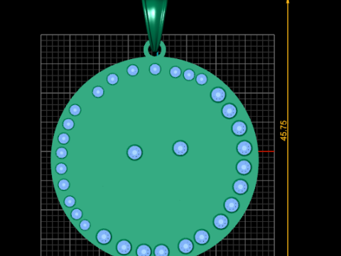 World map pendant 3D Print Model
