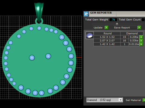 World map pendant 3D Print Model
