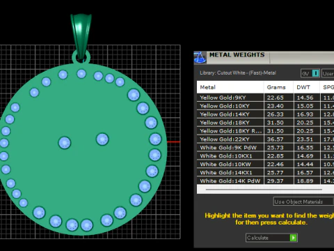 World map pendant 3D Print Model