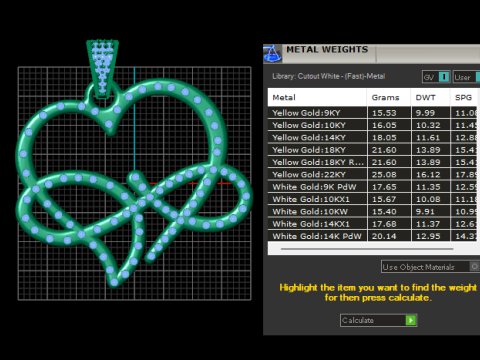 Infinity heart pendant 3D Baskı Modeli
