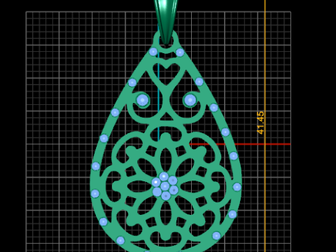 Teardrop pendant 3D Принт Модель