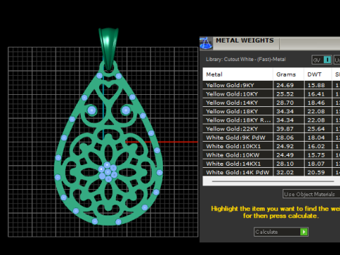 Teardrop pendant 3D Принт Модель
