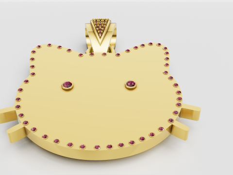 Hello kitty pendant 3D Print Model