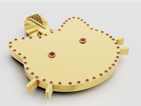 Hello kitty pendant Modelo de impresión 3D