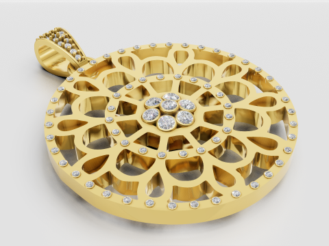 Mandala pendant 3D Print Model