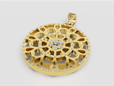 Mandala pendant 3D Print Model