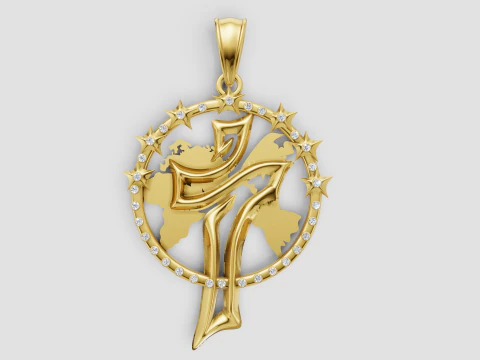 Ciondolo cristiano Modello di stampa 3D