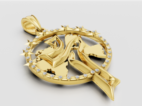 Christian pendant 3D 프린트 모델