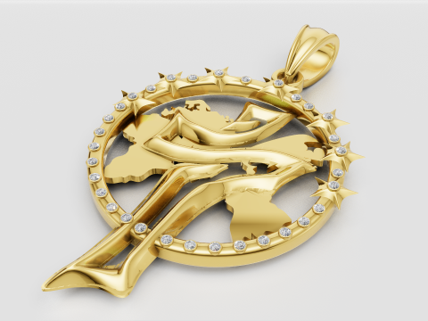 Christian pendant 3D 프린트 모델