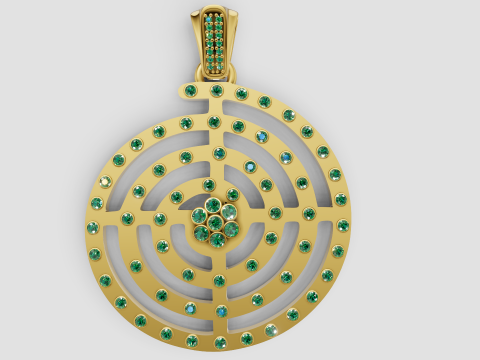 Labyrinth pendant Modèles 3D en vedette