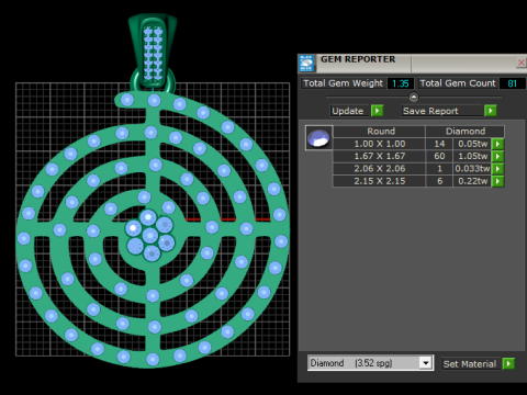 Labyrinth pendant Modello di stampa 3D