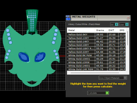 Cat head pendant 3D Print Model