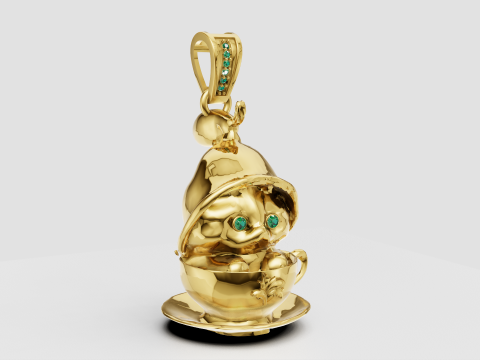 Teacup pendant 3D 打印模型