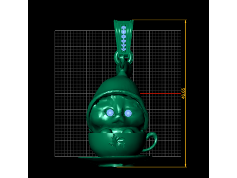 Teacup pendant 3D 打印模型