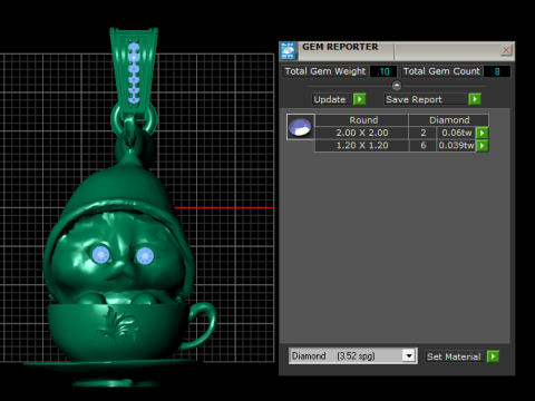 Teacup pendant 3D 打印模型