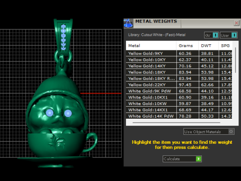 Teacup pendant 3D 打印模型